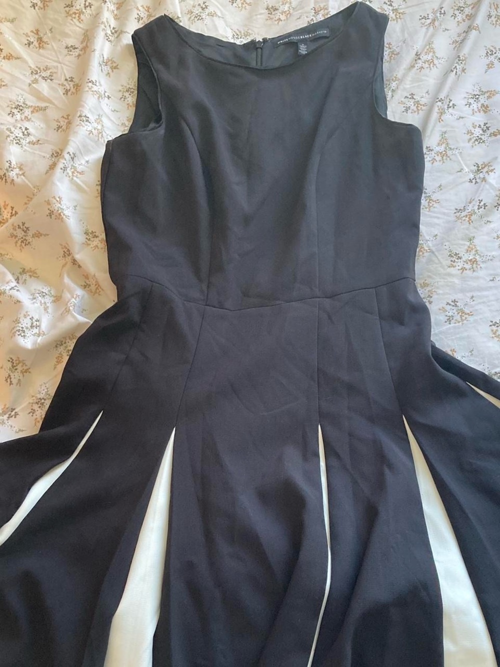 black and white dress